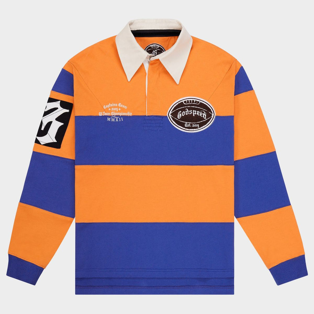 Classic Field Rugby Shirt (Orange Blue) BOOM2
