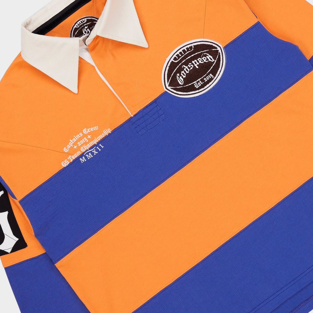 Classic Field Rugby Shirt (Orange Blue) BOOM2