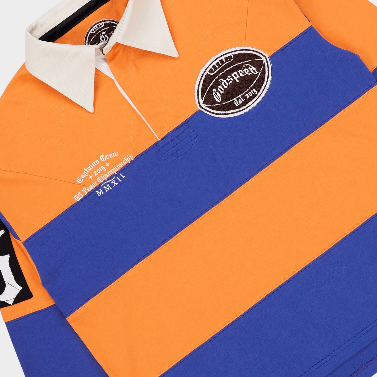 Classic Field Rugby Shirt (Orange Blue) BOOM2