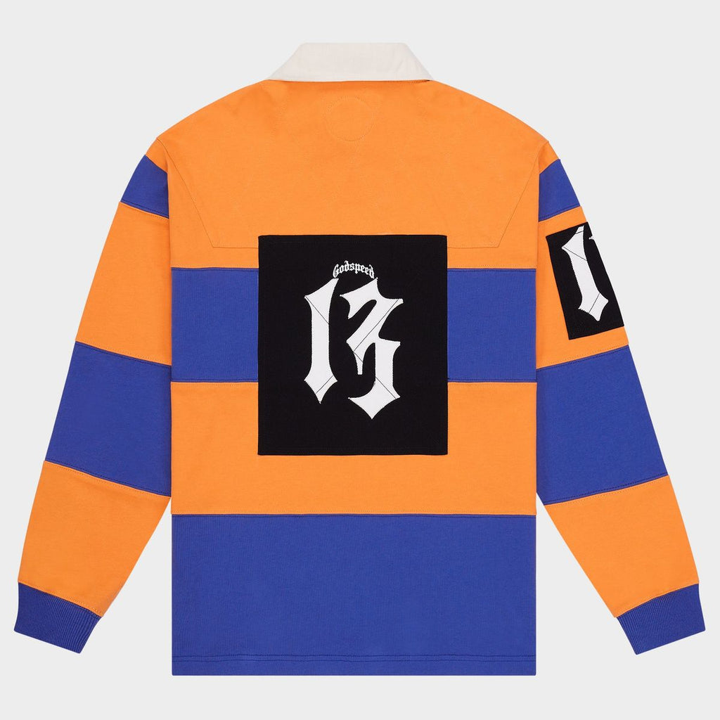 Classic Field Rugby Shirt (Orange Blue) BOOM2