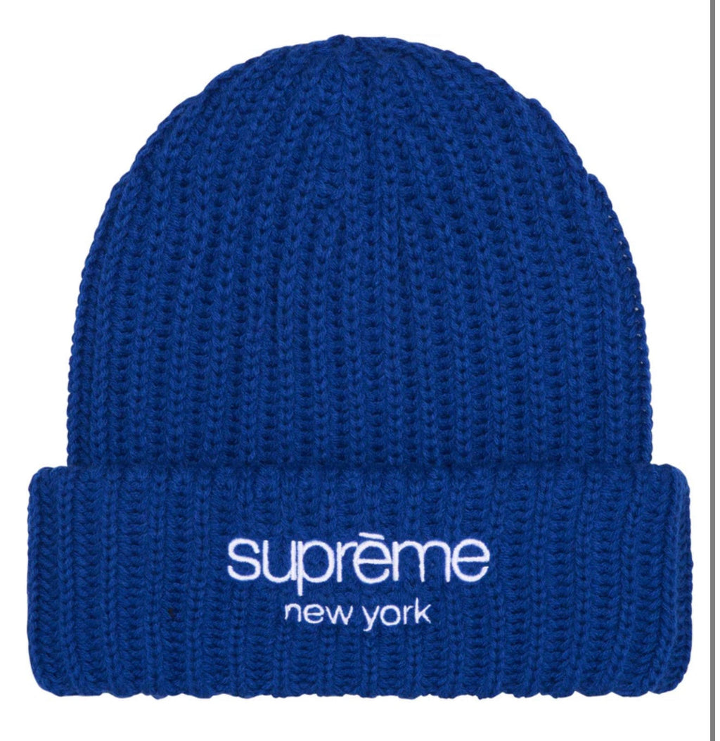 Chunky Rib Classic Logo Beanie