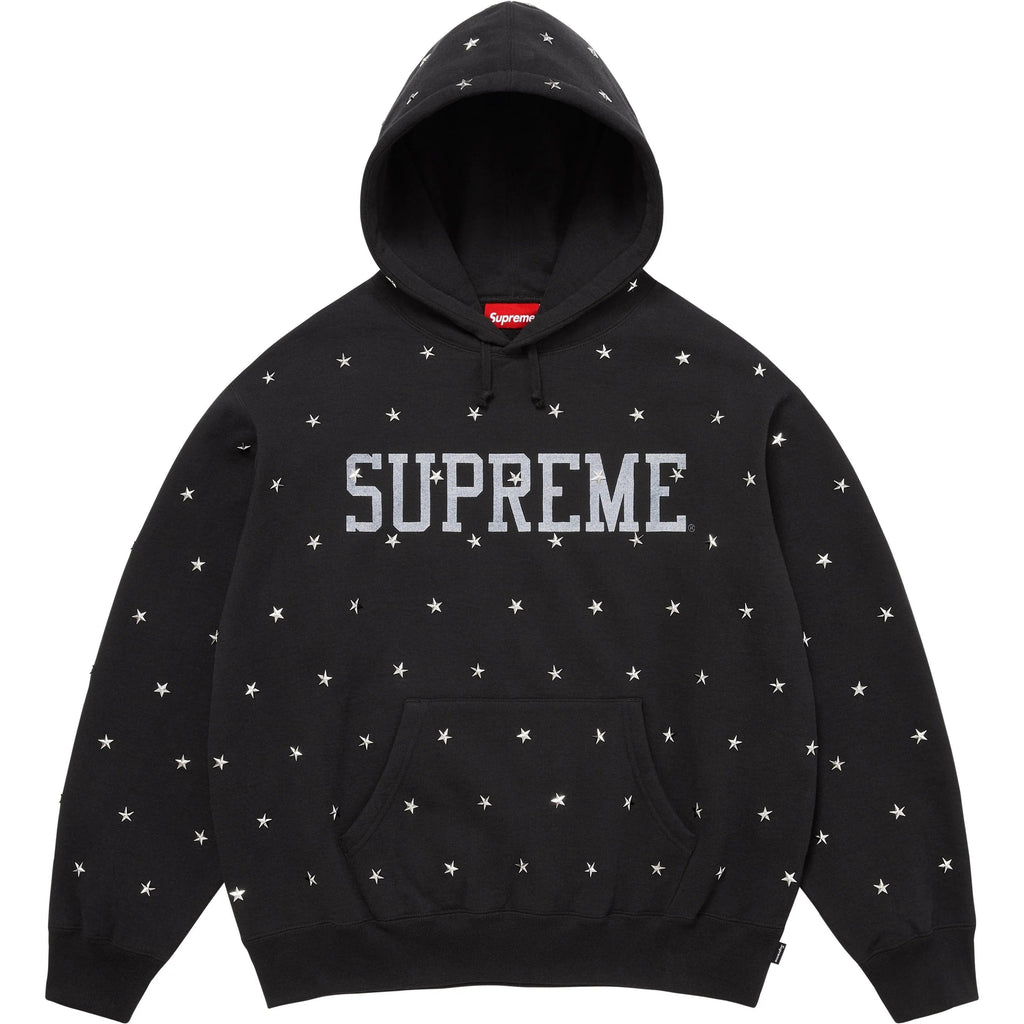 STARS STUDDED HOODED SWEATSHIRT